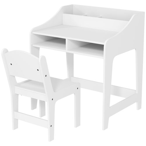 Ensemble Bureau Et Chaise Enfant 5 Compartiments De Rangement