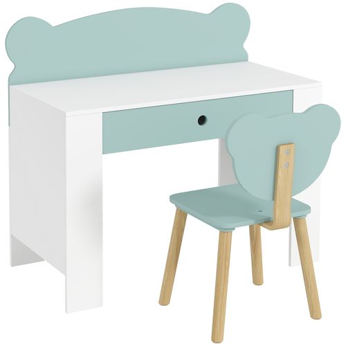 Ensemble Bureau Et Chaise Enfant Design Ourson Grand Tiroir