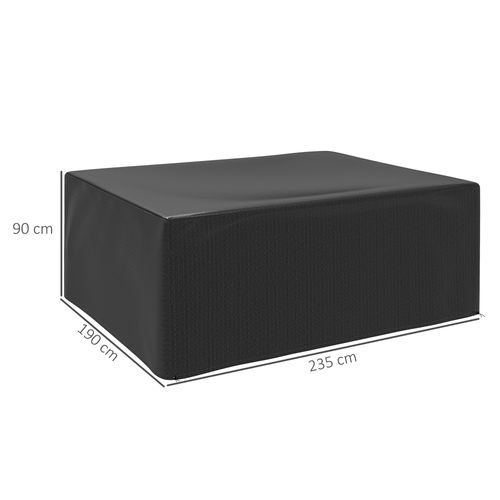 Housse De Protection Mobilier De Jardin Étanche Anti-uv Pe