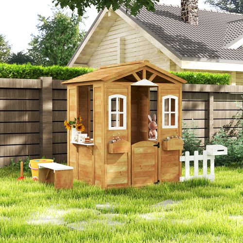Maison De Jeux Enfant Jeu Plein Air Maisonnette Bois