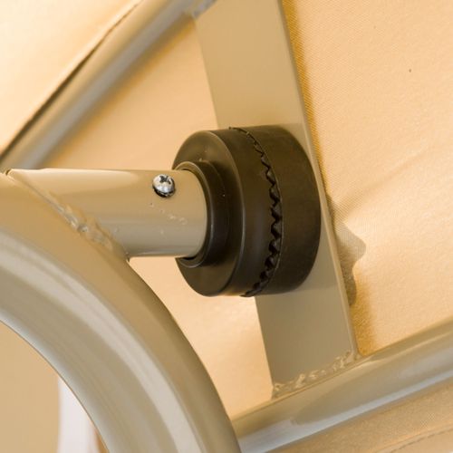 Balancelle De Jardin 3 Places Toit Réglable Polyester