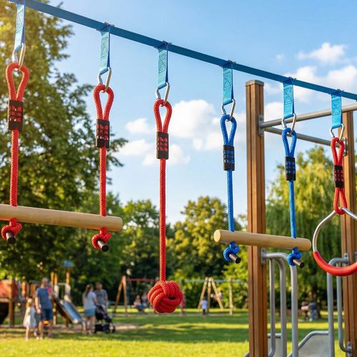 Parcours d'obstacles Ninja pour enfants - AIYAPLAY - 10 M - kit de Parcours d'obstacles Ninja pour enfants - AIYAPLAY - 10 M - kit de