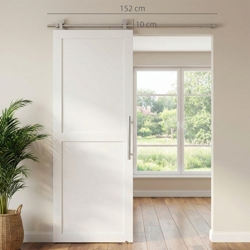 Rail Porte Coulissante 1,52 M Avec Quincaillerie Acier Inox