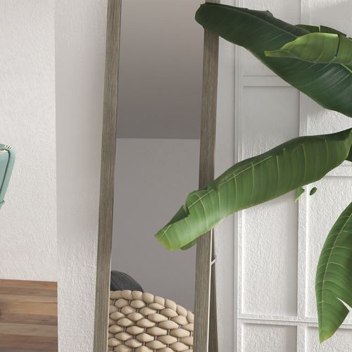 Miroir Sur Pied Et Mural Rectangulaire Aspect Bois