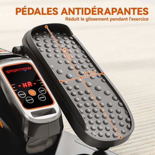 Mini Vélo Elliptique 12 Vitesses Télécommande Écran LCD
