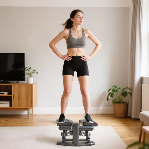 Mini Stepper Fitness Disque De Torsion 2 En 1 Réglable Écran LCD