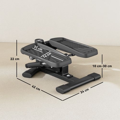 Mini Stepper Fitness Disque De Torsion 2 En 1 Réglable Écran LCD