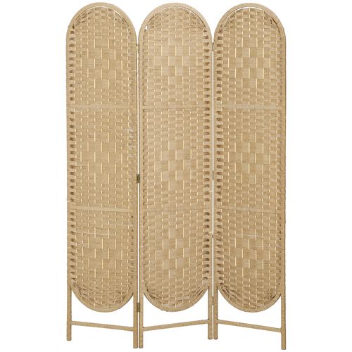 Paravent Intérieur 3 Panneaux Pliable Bois De Pin Naturel 120 X 170 Cm