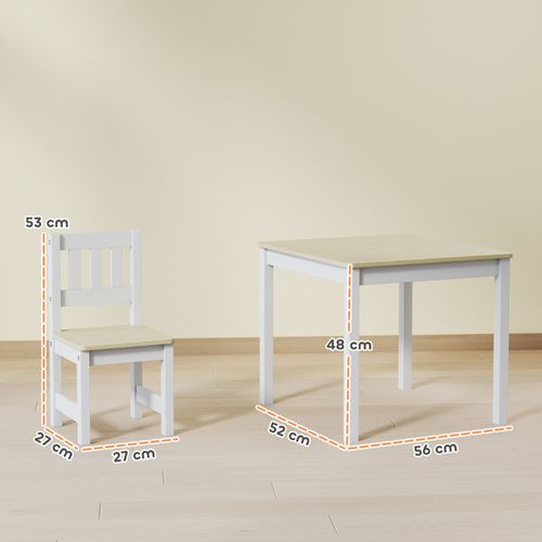 Ensemble Table Et Chaises Enfant En Bois Style Nordique