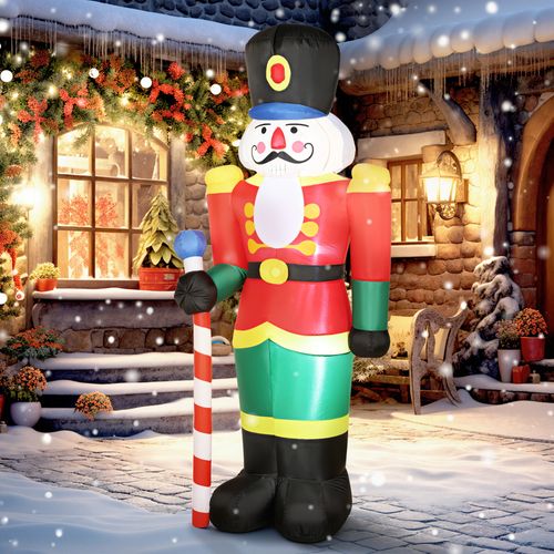 Casse-noisette Noël Gonflable H.245 Cm LED Kit Installation Complet