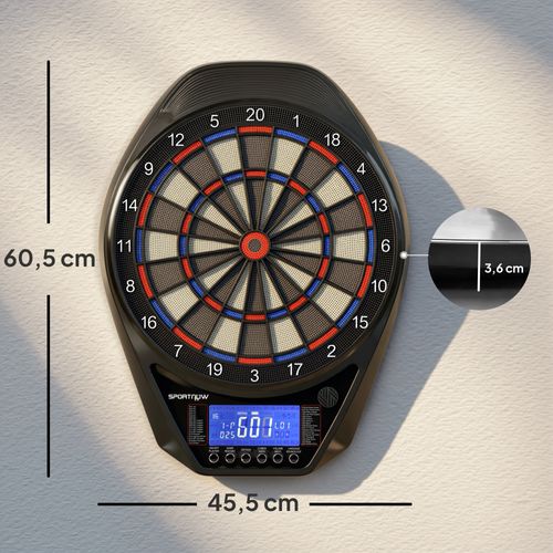 Cible Jeu De Fléchettes Électronique 34 Jeux Grand Écran LED