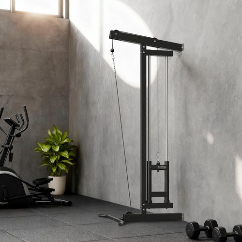 Lat Pulldown Machine Poulie Haute Et Basse - Charge Par Disques