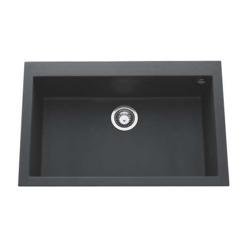 Évier Granit Noir Moucheté Luisina Quadrille 1 Bac 794x504