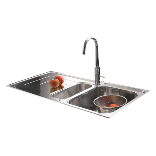 Évier Inox Lisse Luisina Debussy 1 Bac Et Demi - 1 Égouttoir