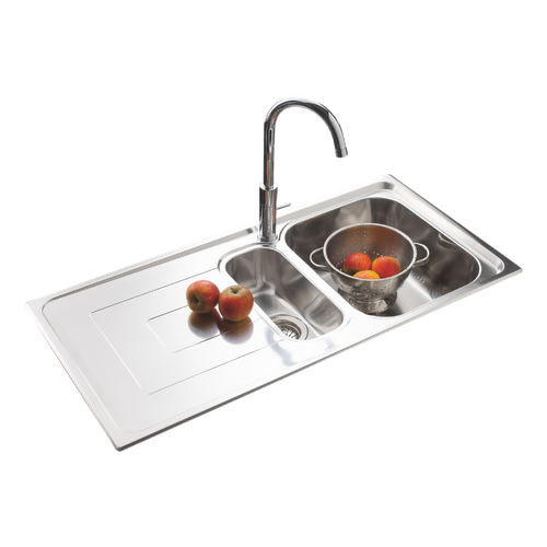 Évier Inox Lisse Luisina Debussy 1 Bac Et Demi - 1 Égouttoir