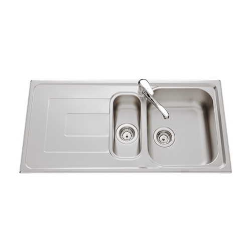 Évier Inox Lisse Luisina Debussy 1 Bac Et Demi - 1 Égouttoir