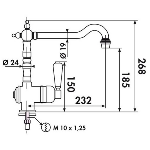 Robinet Vintage Vieux Bronze Marius