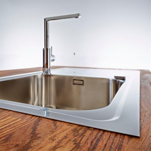 Évier Inox Lisse Luisina Fagotto 1 Grand Bac 1 Égouttoir