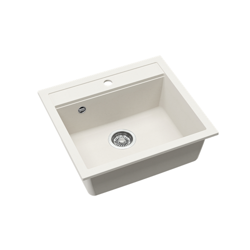 Évier Granit Blanc Helika Quadris 1 Bac