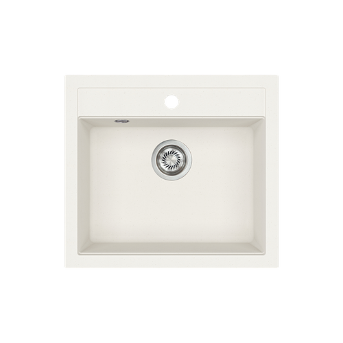 Évier Granit Blanc Helika Quadris 1 Bac