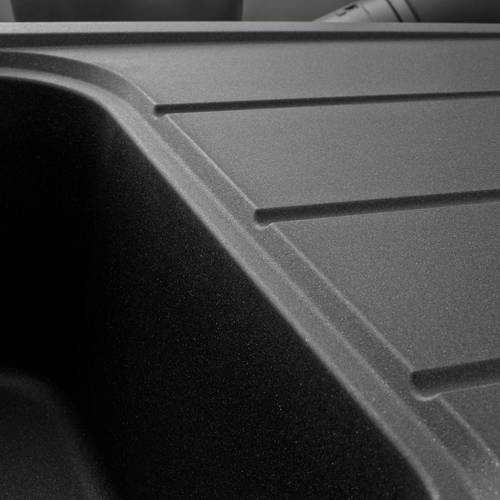 Évier Granit Noir Ewi Oglio 2 Bacs 1 Égouttoir