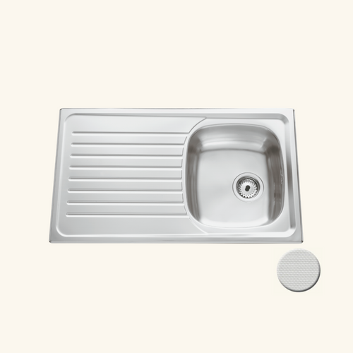 Évier Inox Nid D'abeille Scaldis 1 Bac 1 Égouttoir