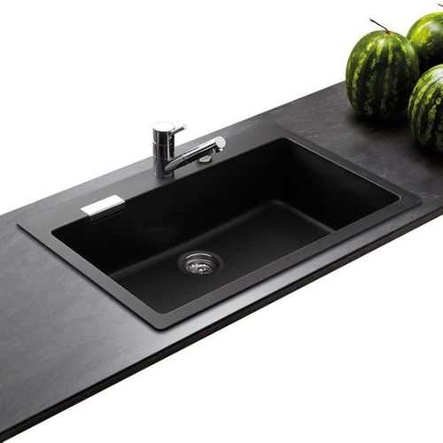 Évier Granit Noir Schock Lokti 1 Bac 790x500