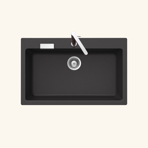 Évier Granit Noir Schock Lokti 1 Bac 790x500