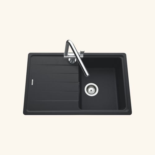 Évier Granit Noir Schock Element 1 Bac 1 Égouttoir