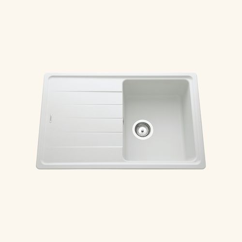 Évier Granit Blanc Schock Element 1 Bac 1 Égouttoir