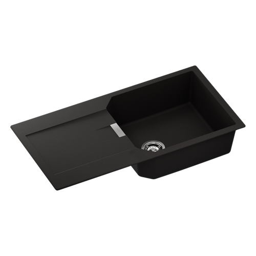 Évier Granit Noir Schock Manhattan 1 Grand Bac 1 Égouttoir
