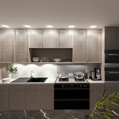 Évier De Synthèse Noir Moucheté Tunia 1 Grand Bac 1 Égouttoir 970x480mm