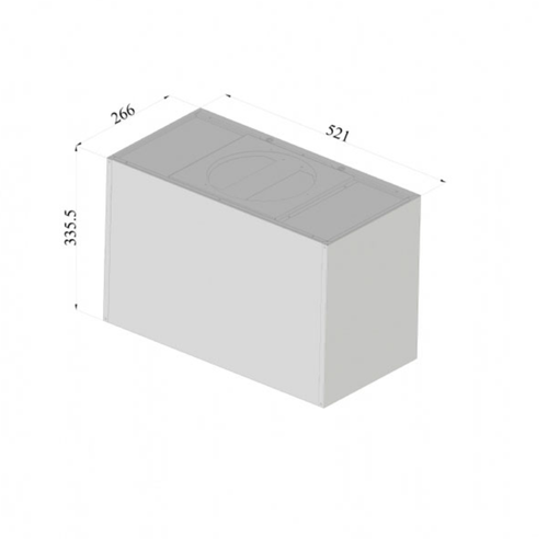 Hotte Plafond Silverline Zafire Inox 100 Cm - Sans Moteur