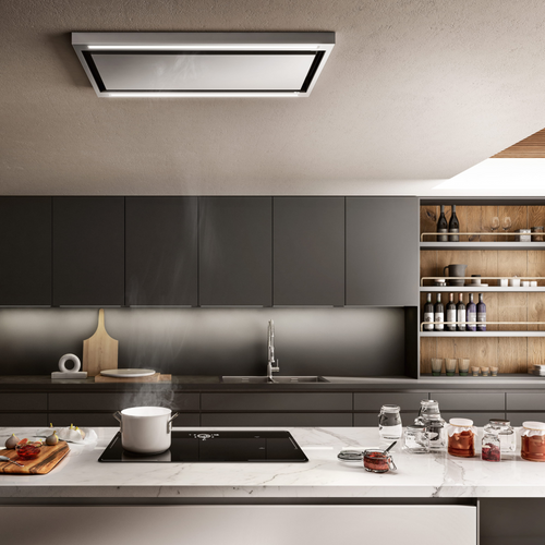 Hotte Plafond Elica Cloud Seven Inox 90cm Évacuation