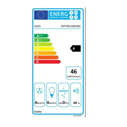 Hotte Cuisine Elica Murale Shire Noir 90 Cm