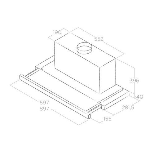 Hotte Cuisine Elica Encastrable Elite 35 - 60 Cm