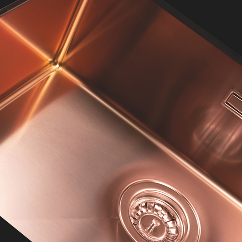 Évier Inox Cuivre Luisina Pandore 1 Bac 570x450