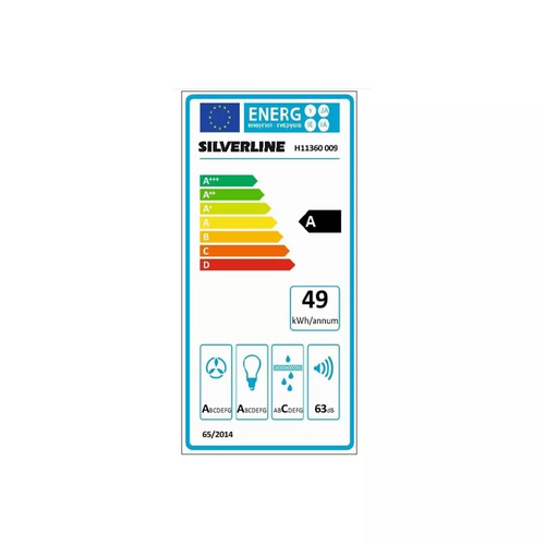 Hotte Cuisine Murale Silverline Arae Gris 90 Cm