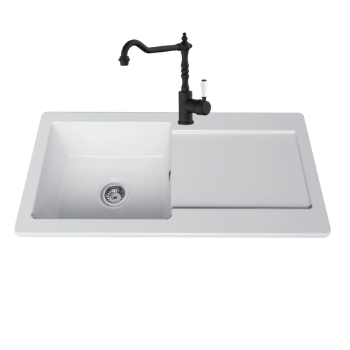 Robinet Cuisine Vintage Noir Mat Alfred