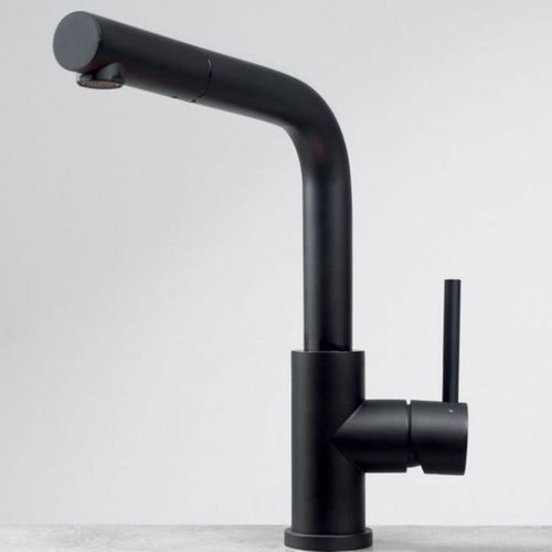 Robinet Douchette Luisina Inox Massif Pvd Noir Lena