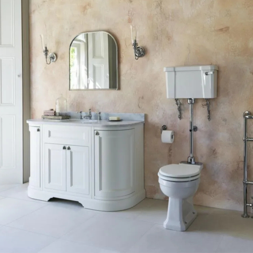 Miroir Vintage Arche Incurvé Chromé Chloé L 70 X H 70 Cm