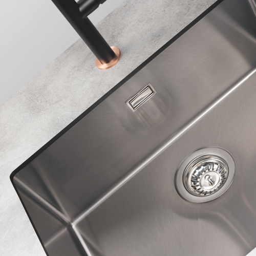 Evier Sous-plan Inox Lisse Vibrato Luisina 1 Bac 570x450 Mm