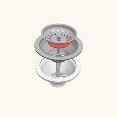 Bonde Évier Chromée Pour Évier Sans Trop Plein