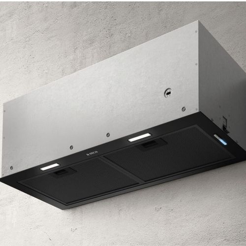 Hotte Cuisine Encastrable Fold Noir  - 90 Cm