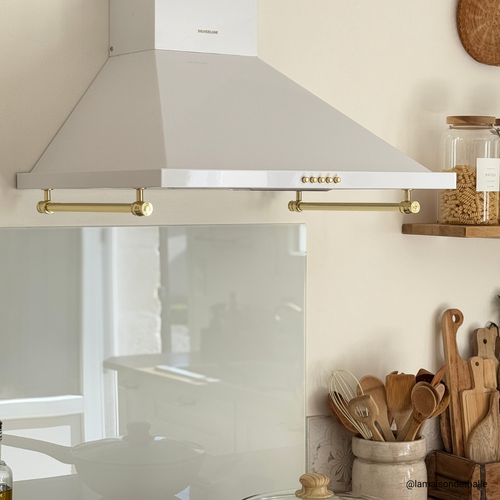 Hotte Vintage Murale Silverline Osiris Blanc Mat 60 Cm