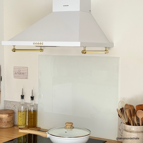 Hotte Vintage Murale Silverline Osiris Blanc Mat 60 Cm