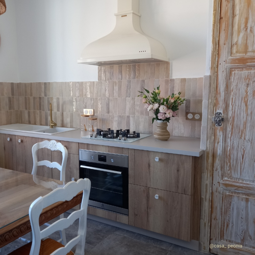 Hotte Vintage Murale Silverline Horis Beige 90 Cm