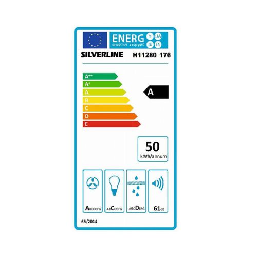 Hotte Cuisine Murale Strong Céramique Blanc Marbré 80 Cm