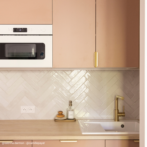 Robinet Douchette Inox Massif Pvd Doré Lena