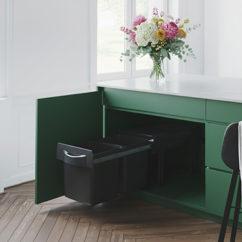 Poubelle Cuisine Nexo - Poubelle Encastrable 2 X 16 Litres